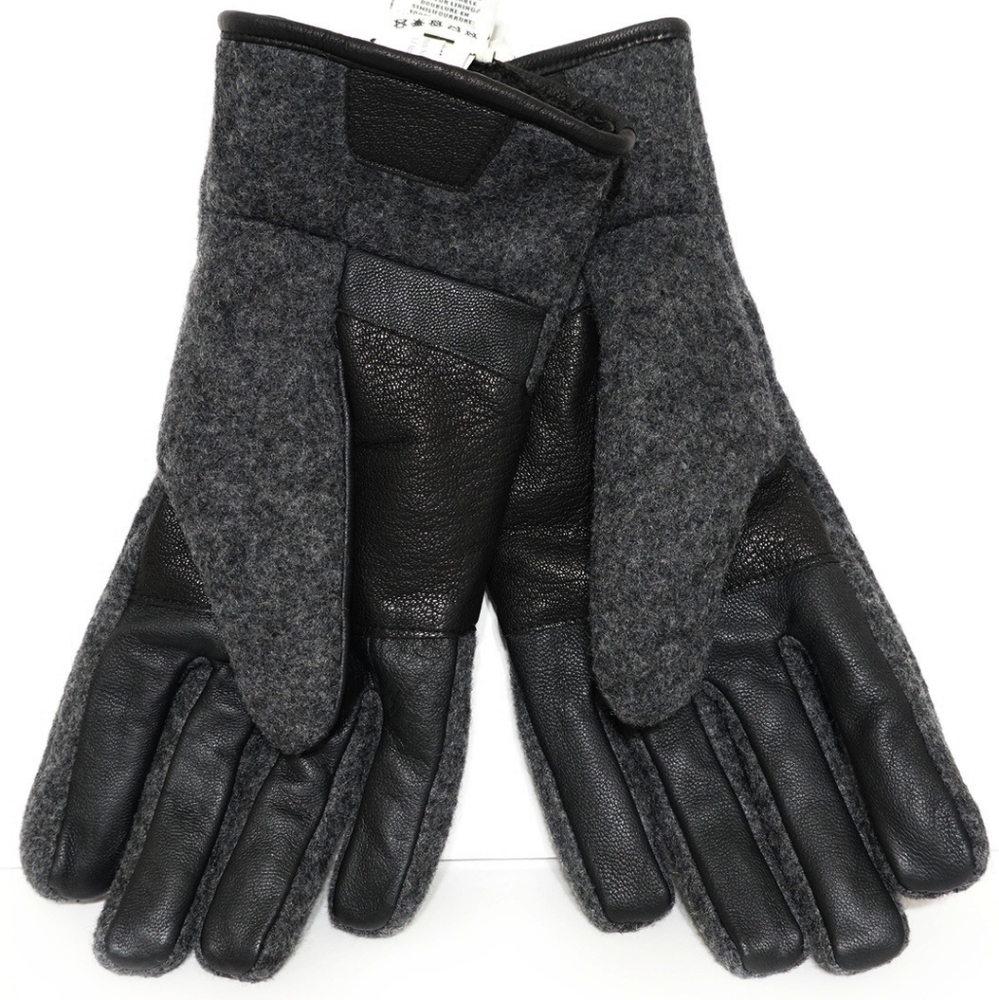 UGG FABRIC & LEATHER GLOVES - Picture 2 of 3